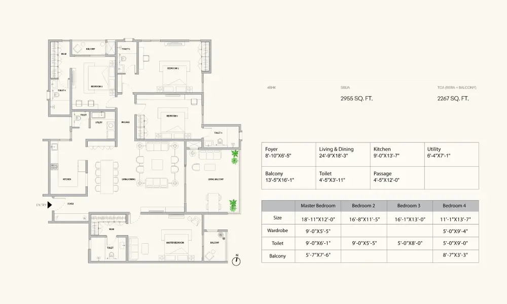 assetz zen and sato 4 bhk floor plan