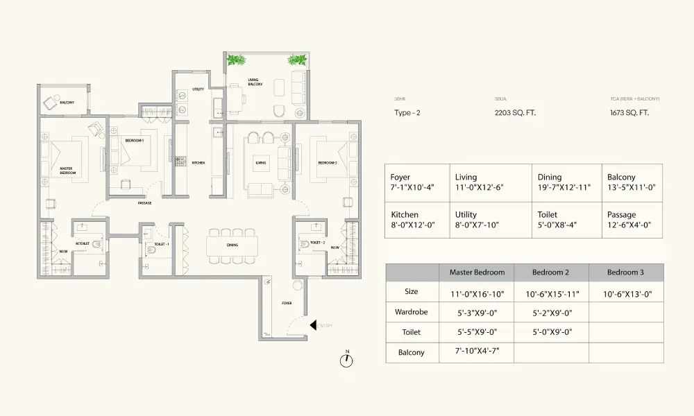 assetz zen & sato 3 bhk floor plan
