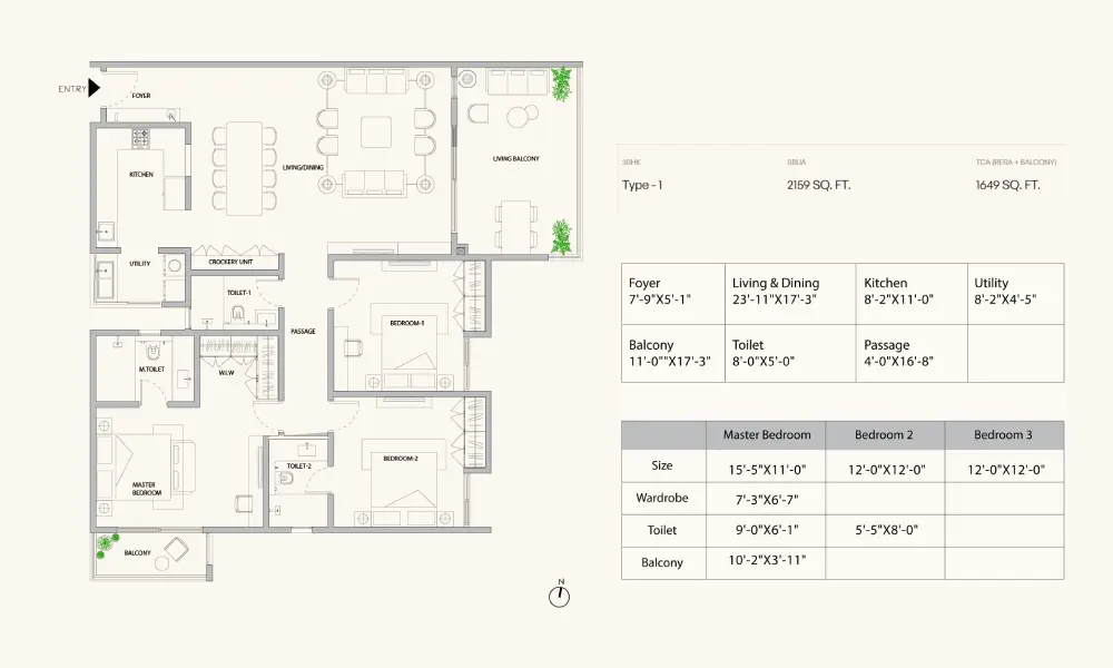 assetz zen sato floor plan 3 bhk